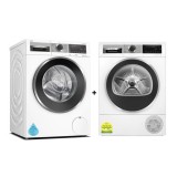 (Bundle) Bosch WGG254A0SG Series 6 Front Load Washing Machine (10kg) + WQG24570SG Series 6 Heat Pump Dryer (9kg)